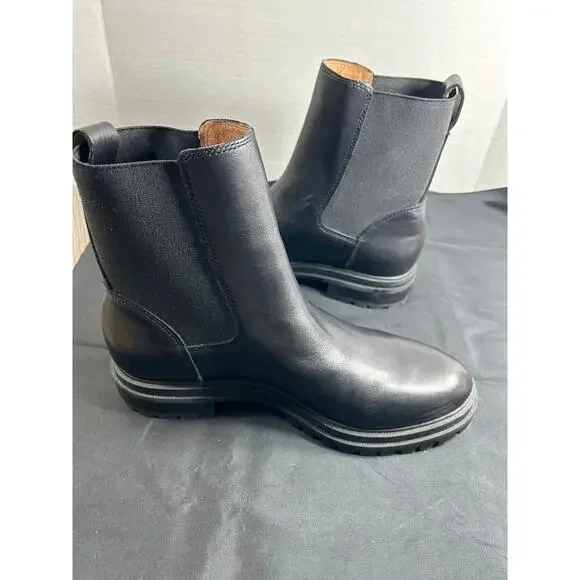 Madewell The Benning Chelsea Boot Black 9 1/2 - Picture 2 of 7